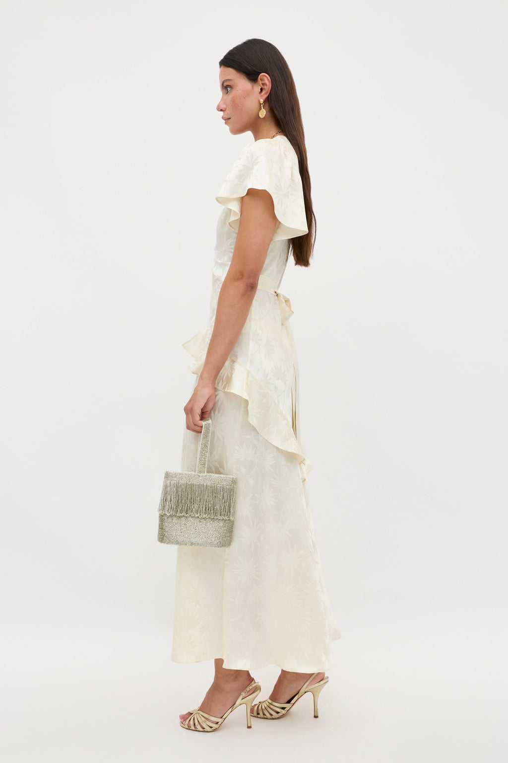 Evie - Daisy Jacquard Champagne