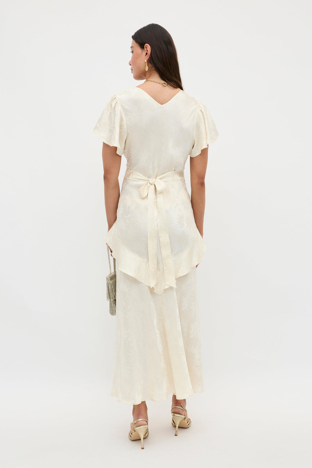 Evie - Daisy Jacquard Champagne