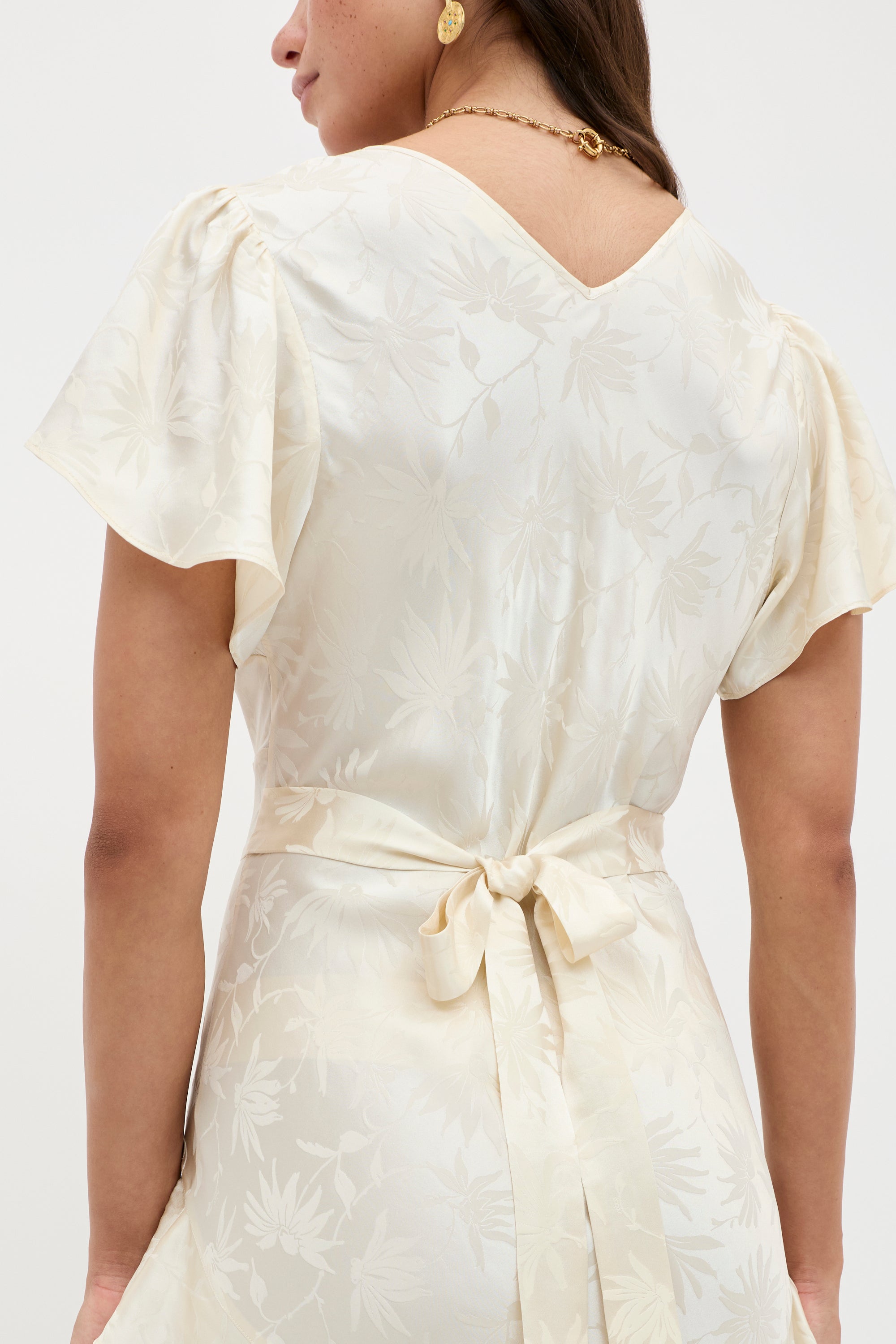 Evie - Daisy Jacquard Champagne