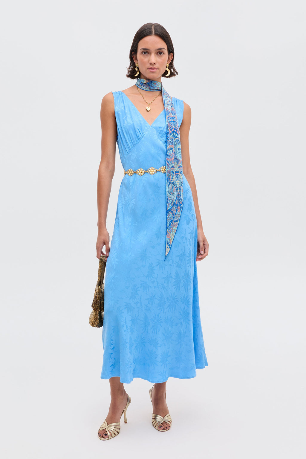 Sandrine - Daisy Jacquard Blue