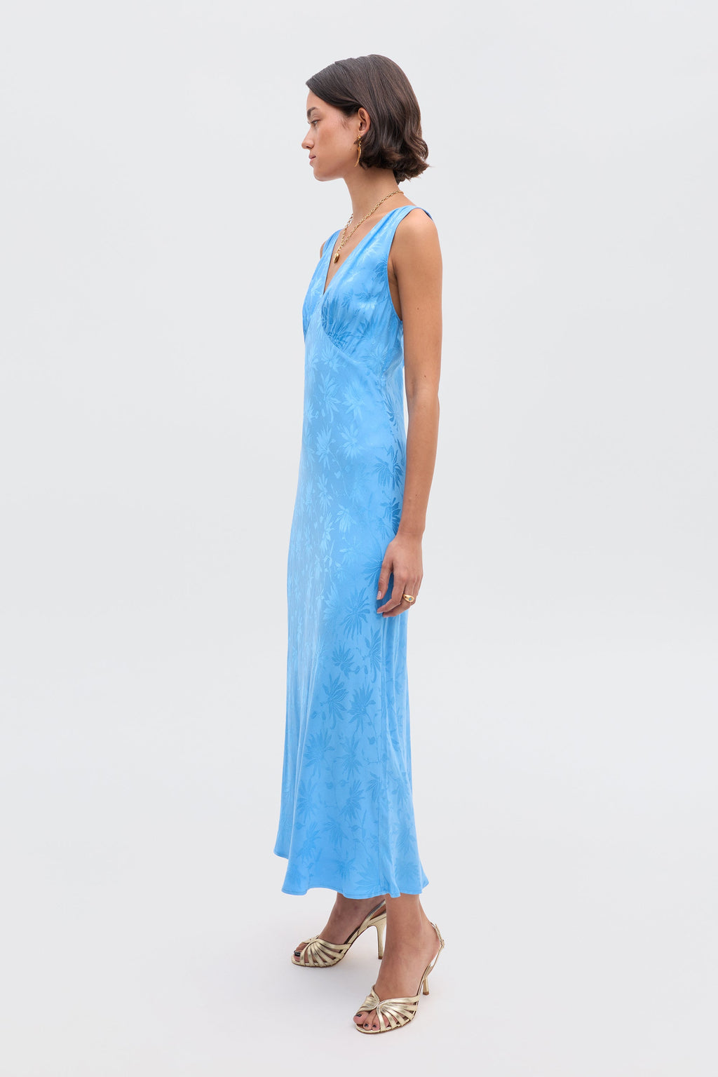 Sandrine - Daisy Jacquard Blue