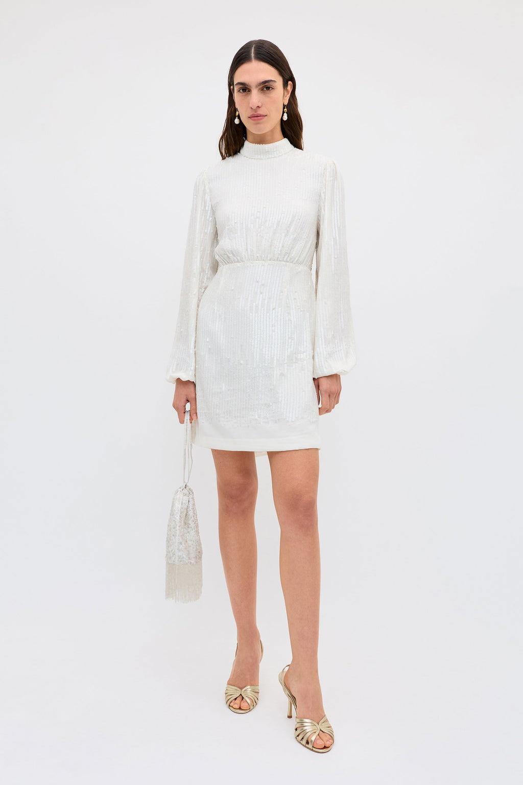 lara - ivory black bow