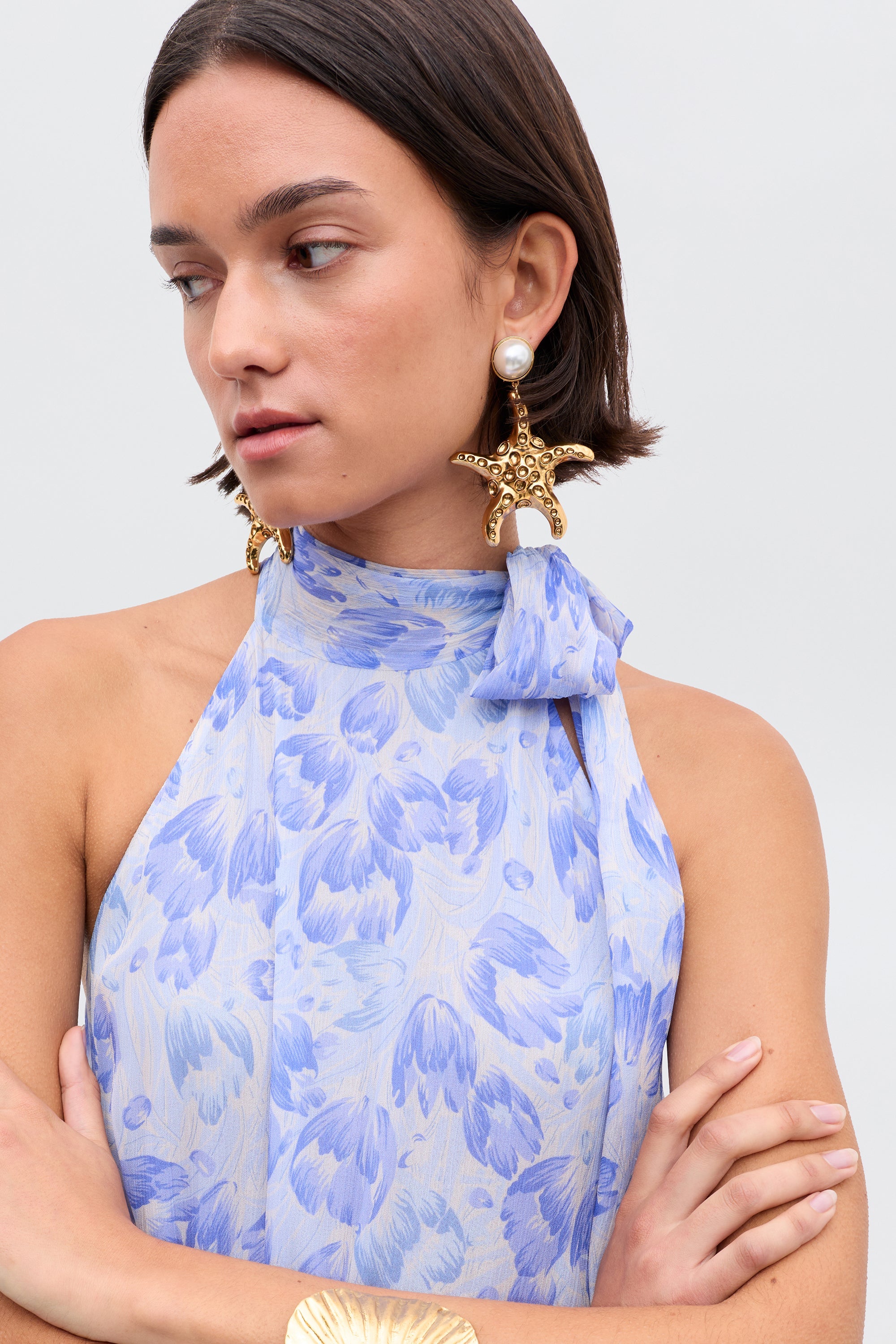 Abi - Tulip Fields Cornflower Blue