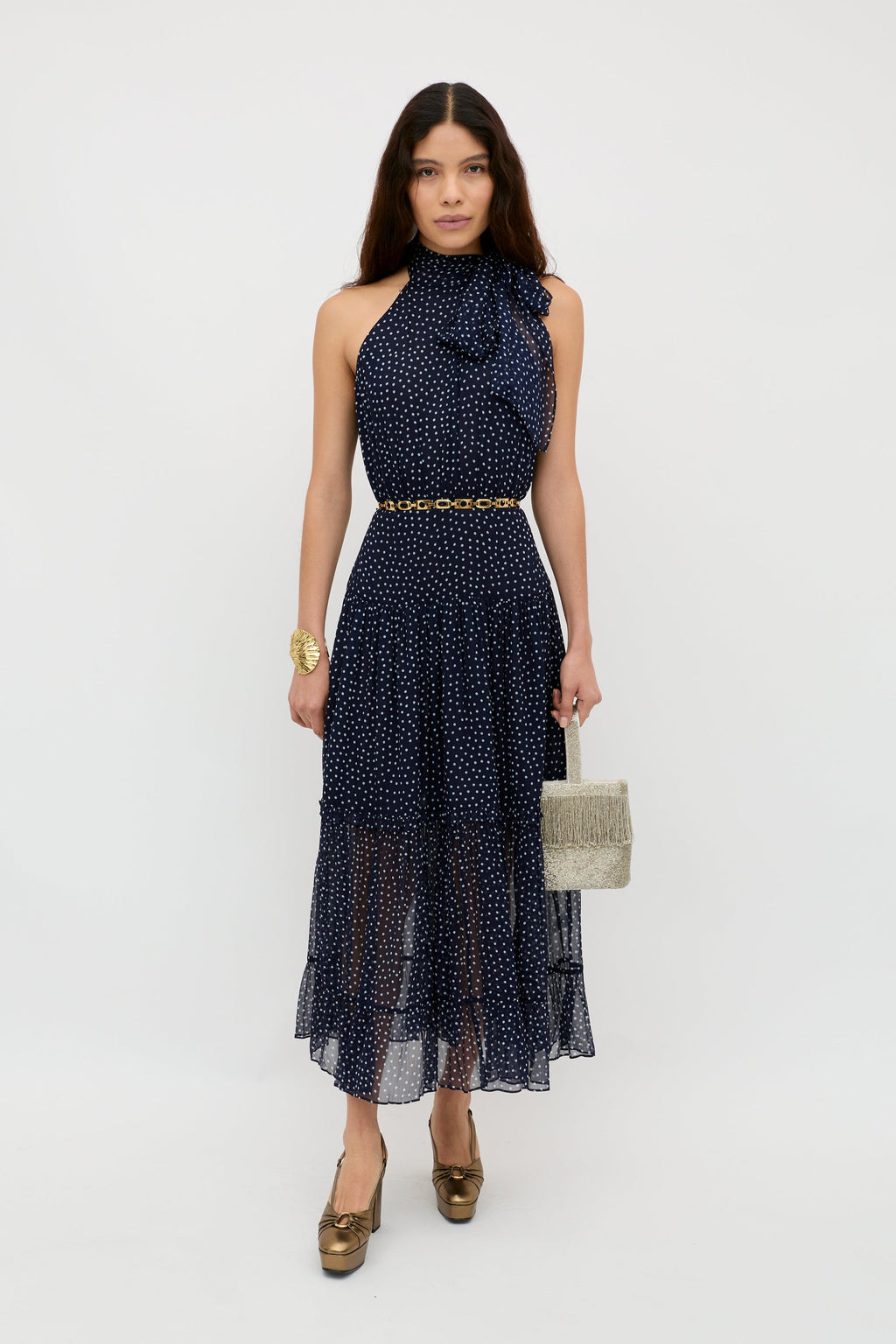 Abi - Mini Navy Polka Dot