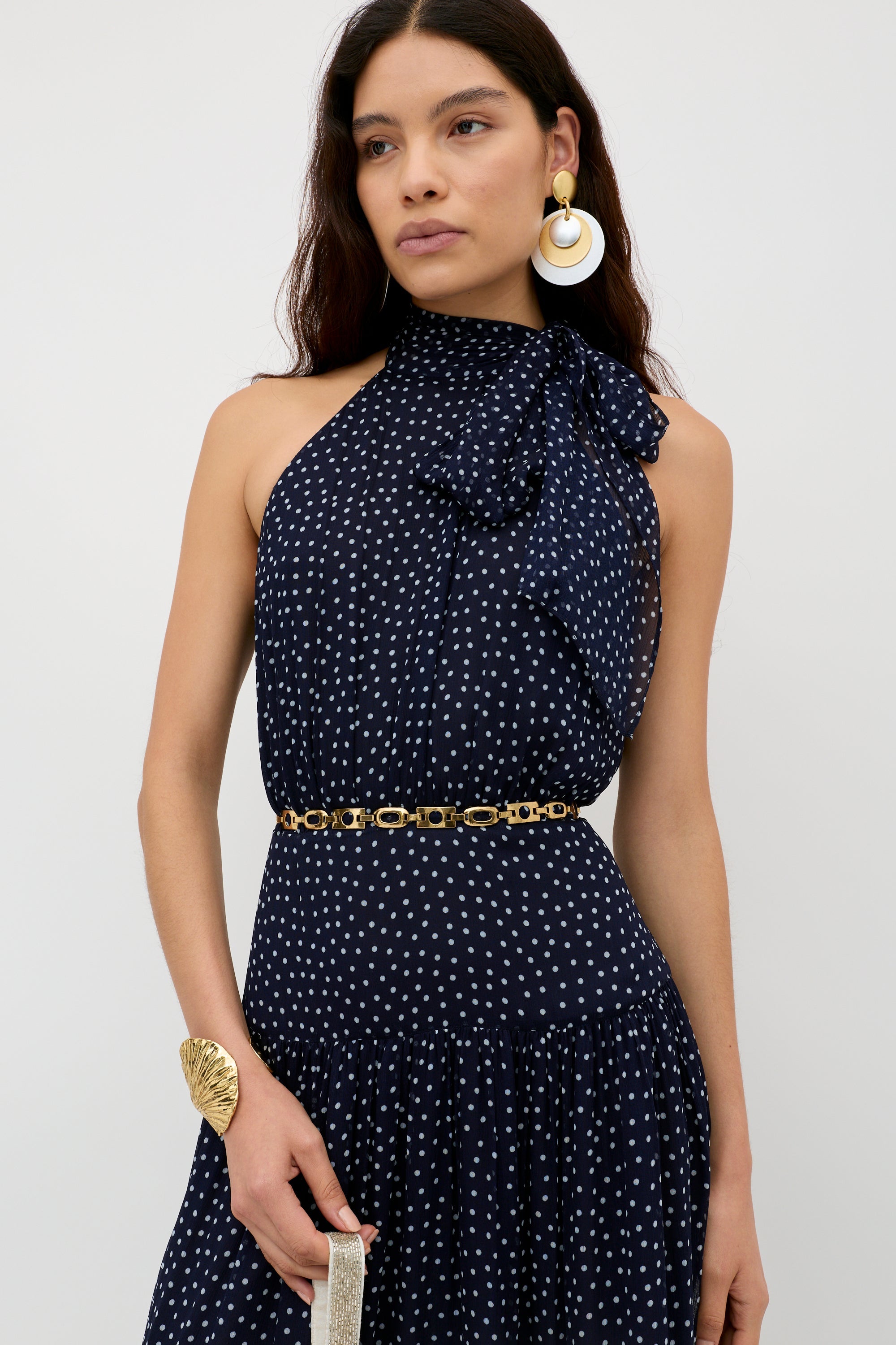 Abi - Mini Navy Polka Dot