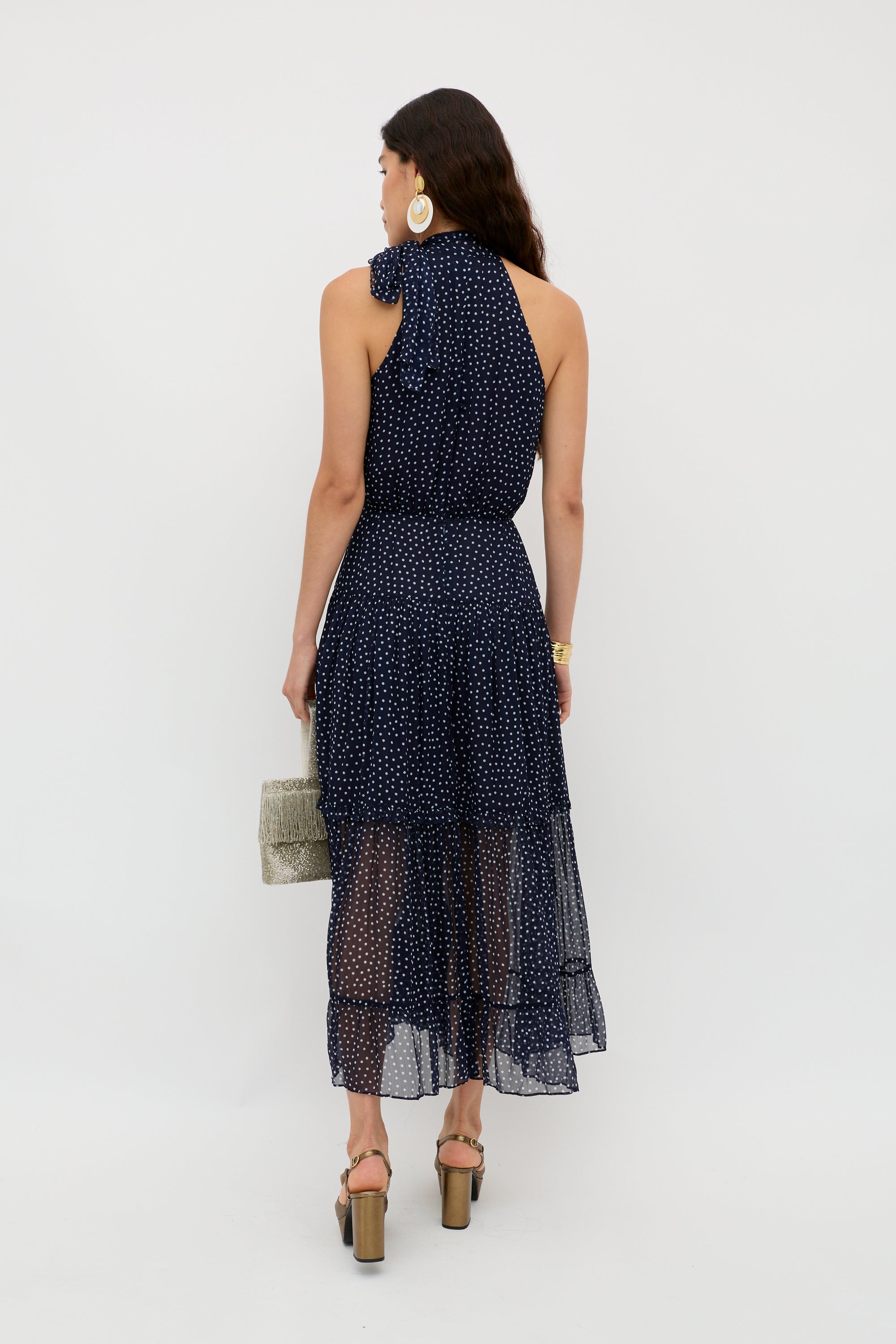 Abi - Mini Navy Polka Dot