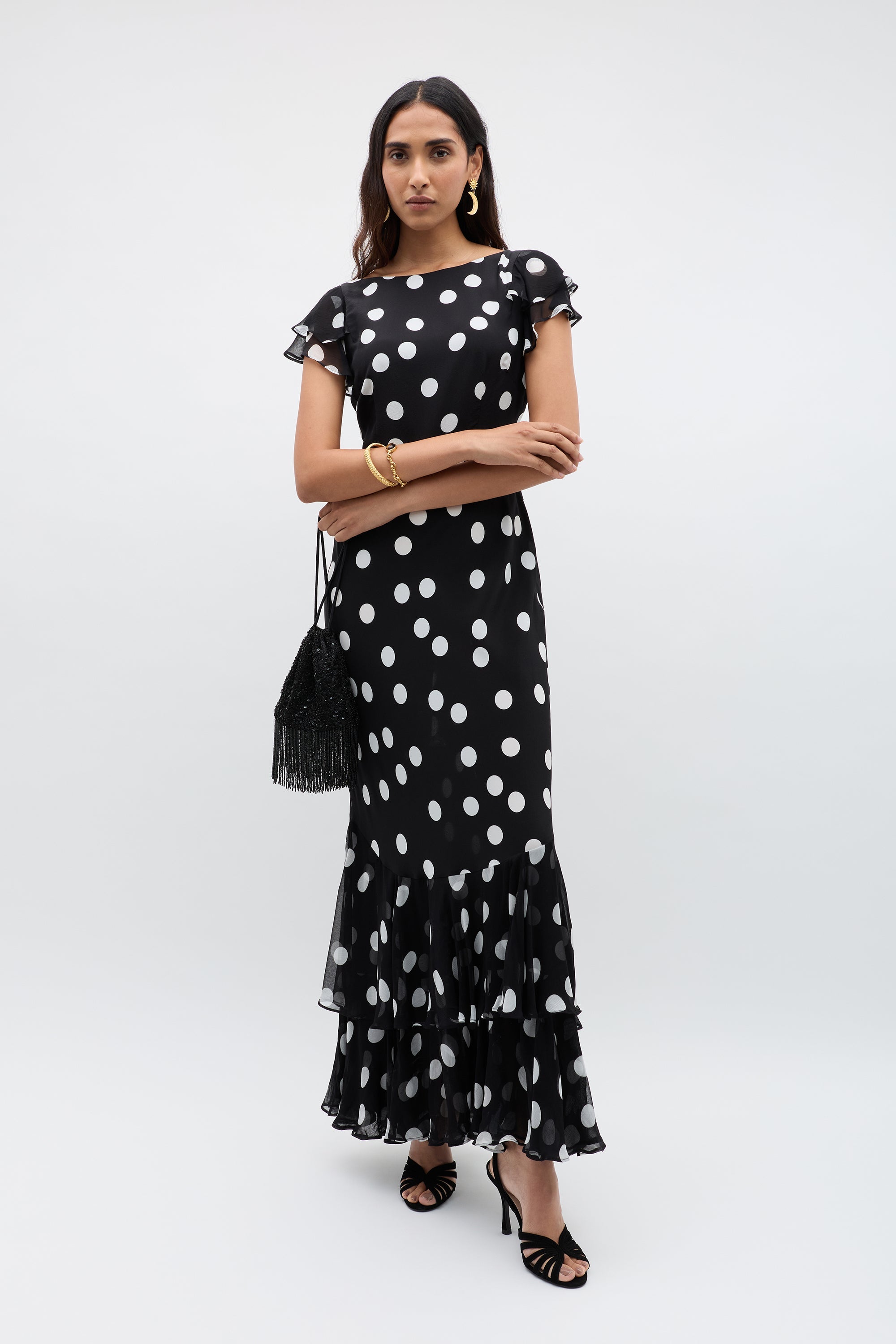 Ordinia  -  Mono Polka Dot Black