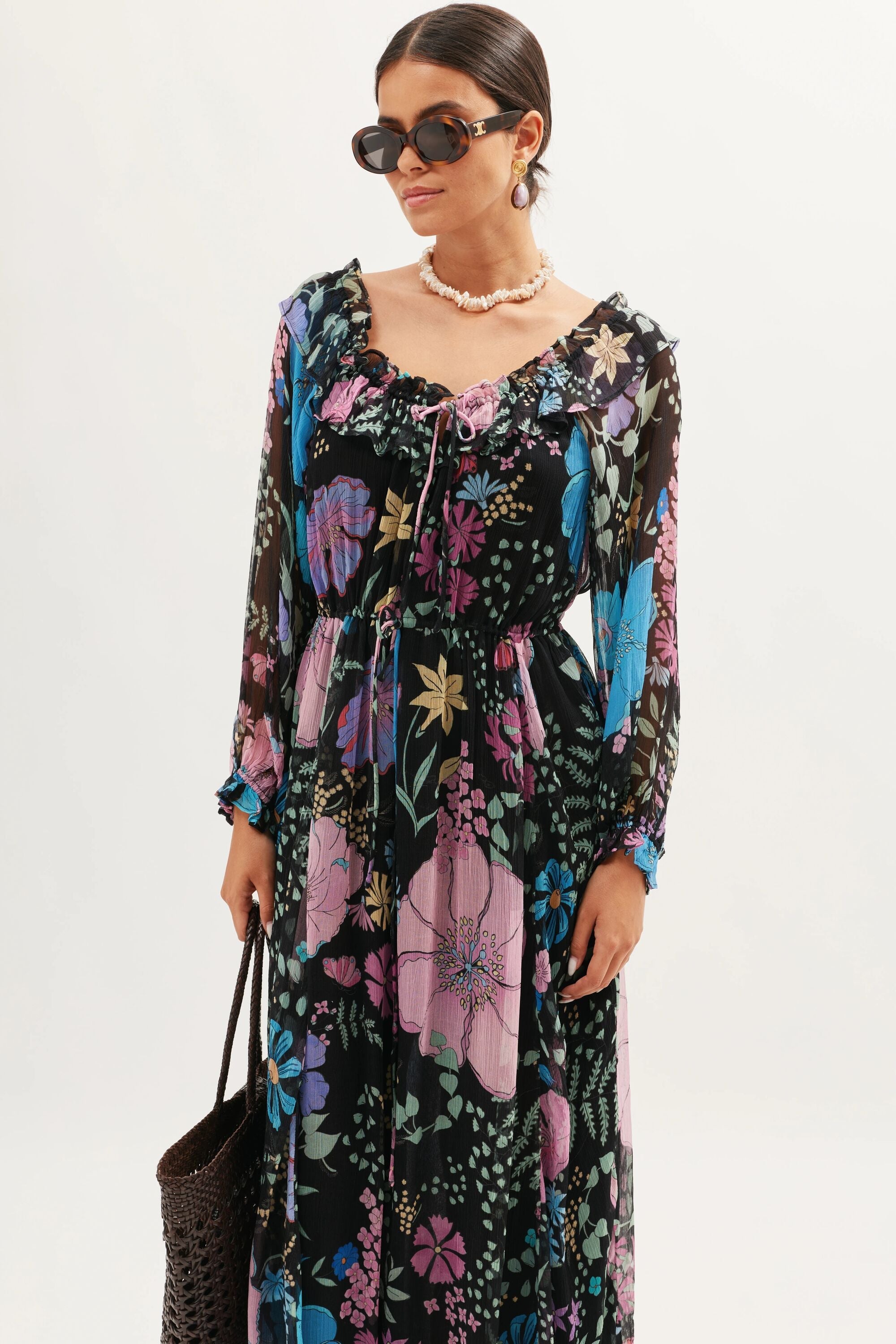 Alina  -  Bhatia Floral Black