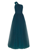 Luna Bridesmaid Dress in Emerald Dawn Tulle