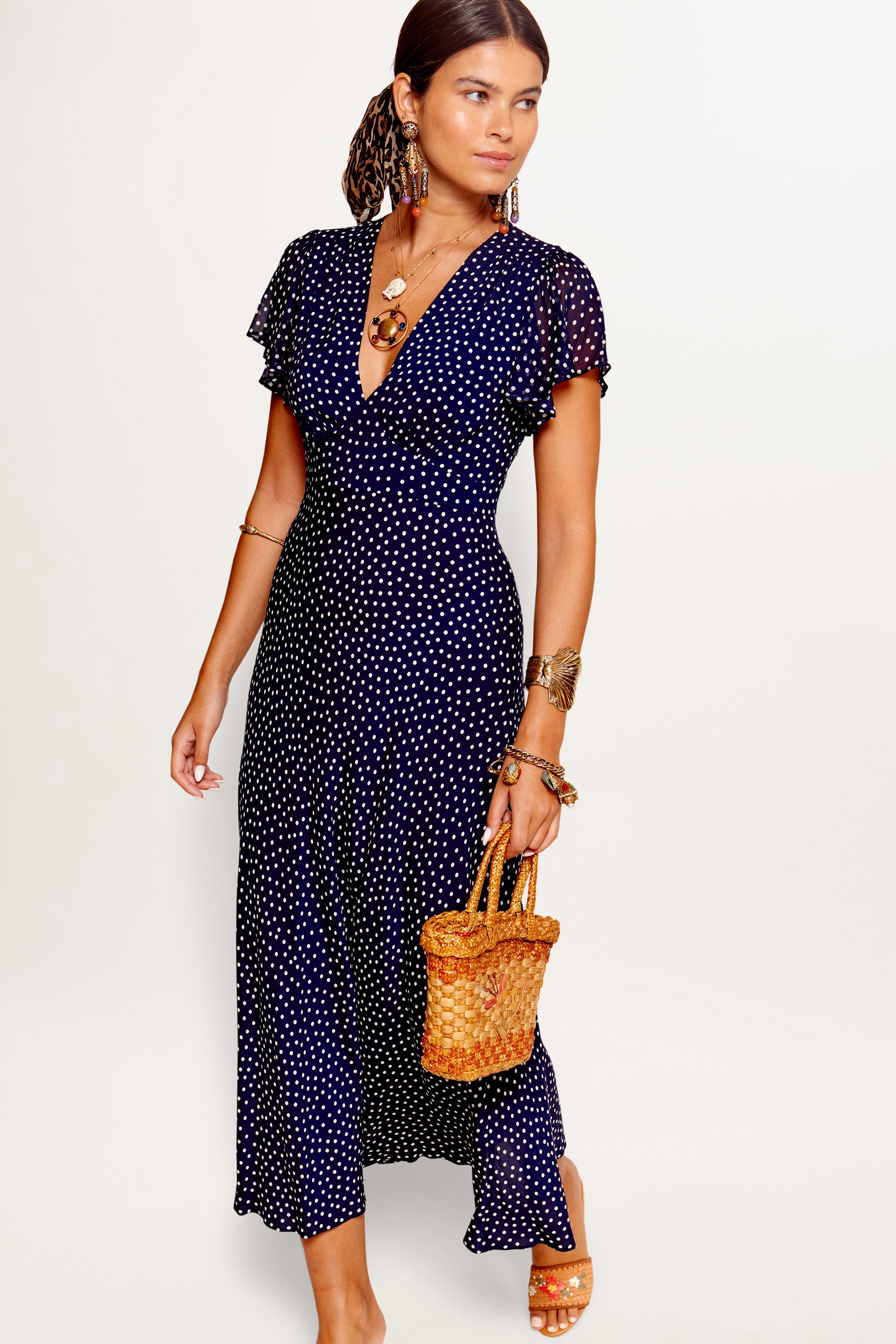 Florida - Mini Polka Dot Navy