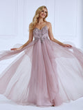 A-Line Handmade beads Prom Dress Floor-Length Photo Shoot Dress #260154