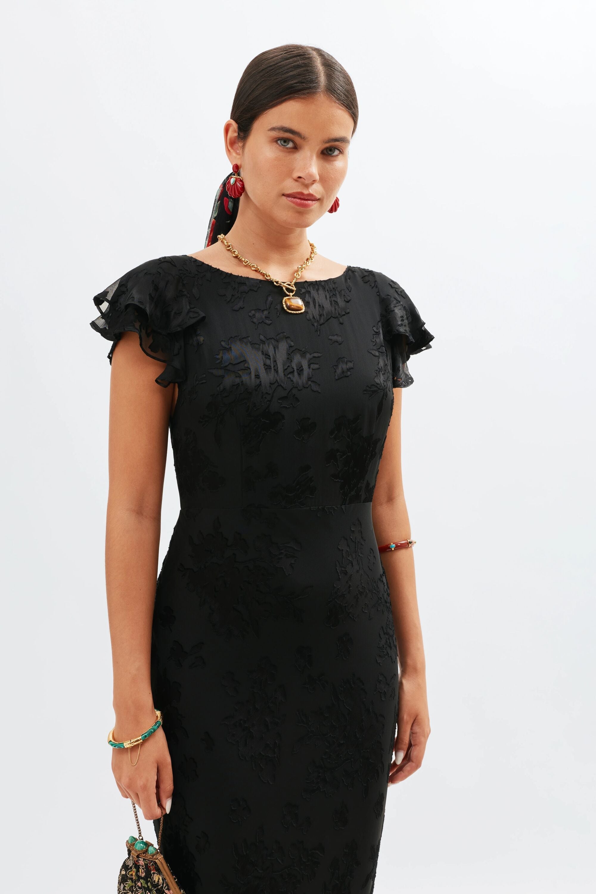 Ordinia  -  Bouquet Devoré Black