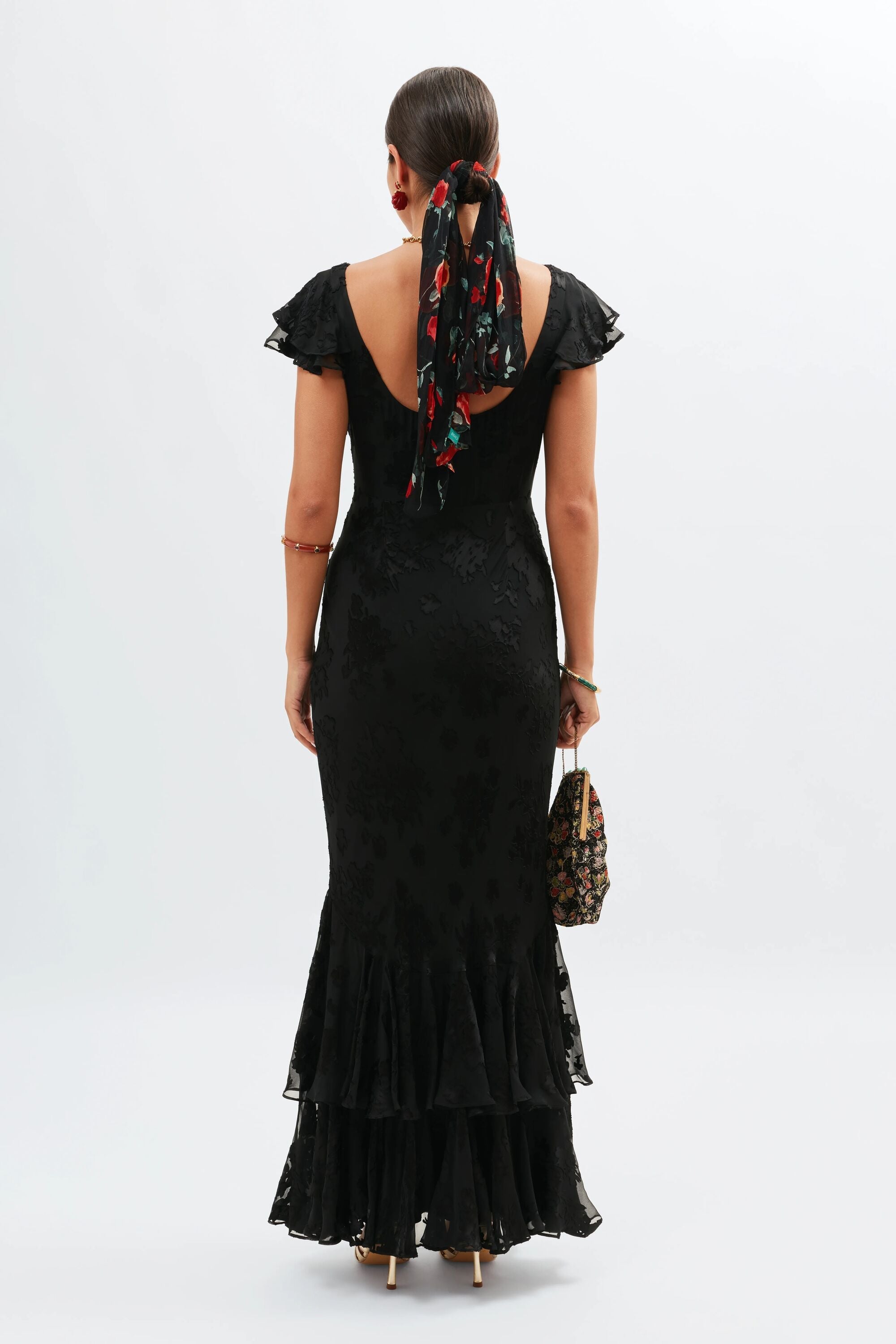 Ordinia  -  Bouquet Devoré Black