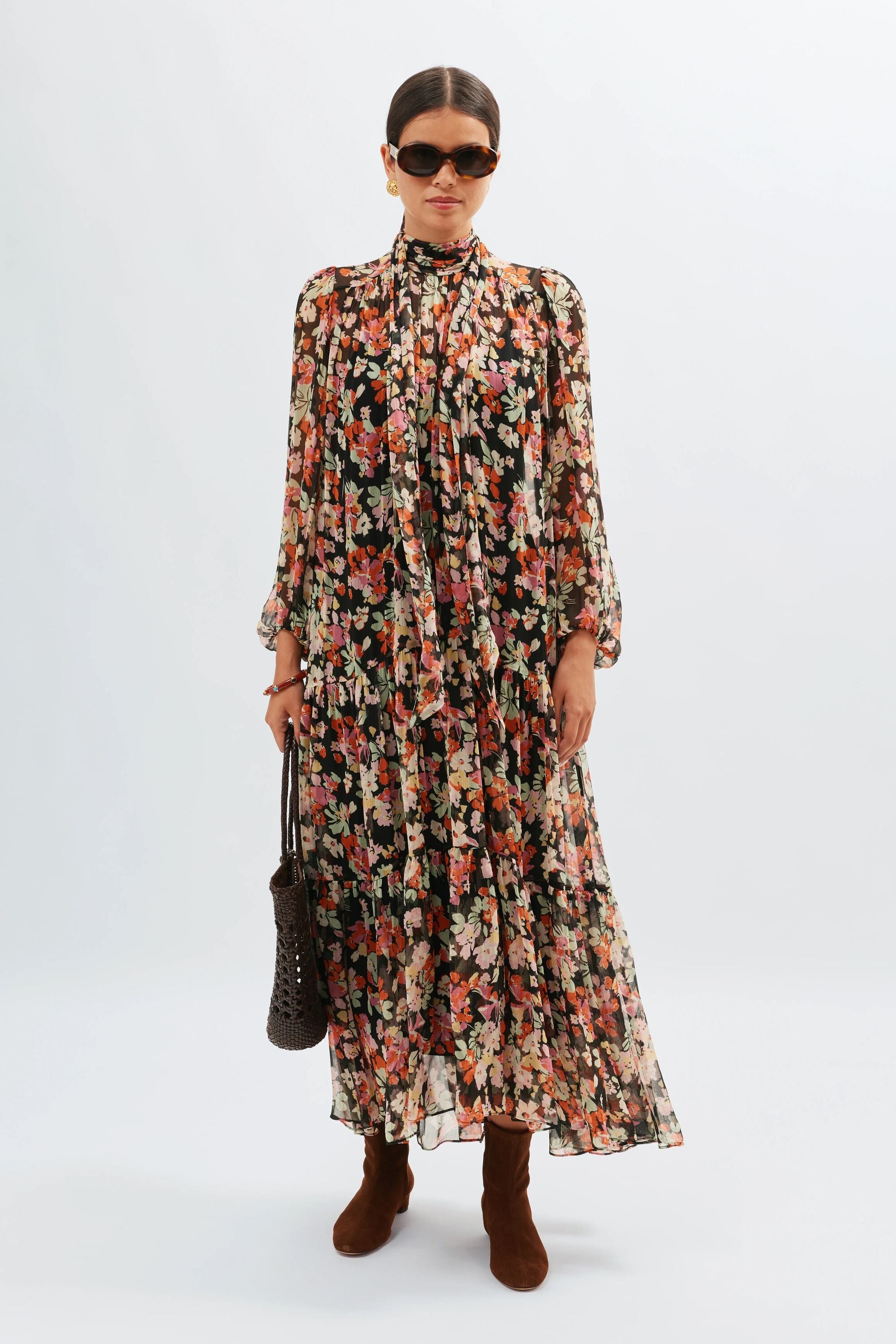 Adalind  -  Primrose Floral Deep Navy