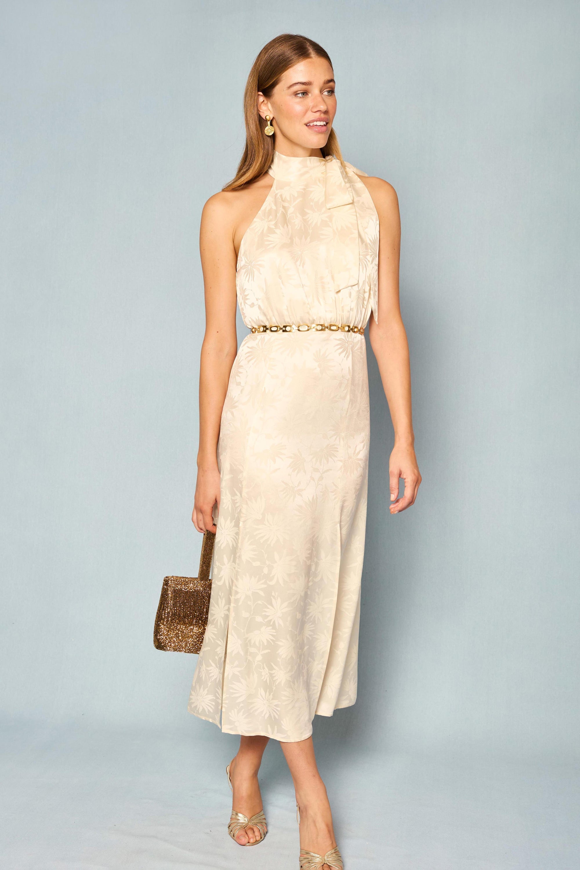 Valerie - Daisy Jacquard Champagne