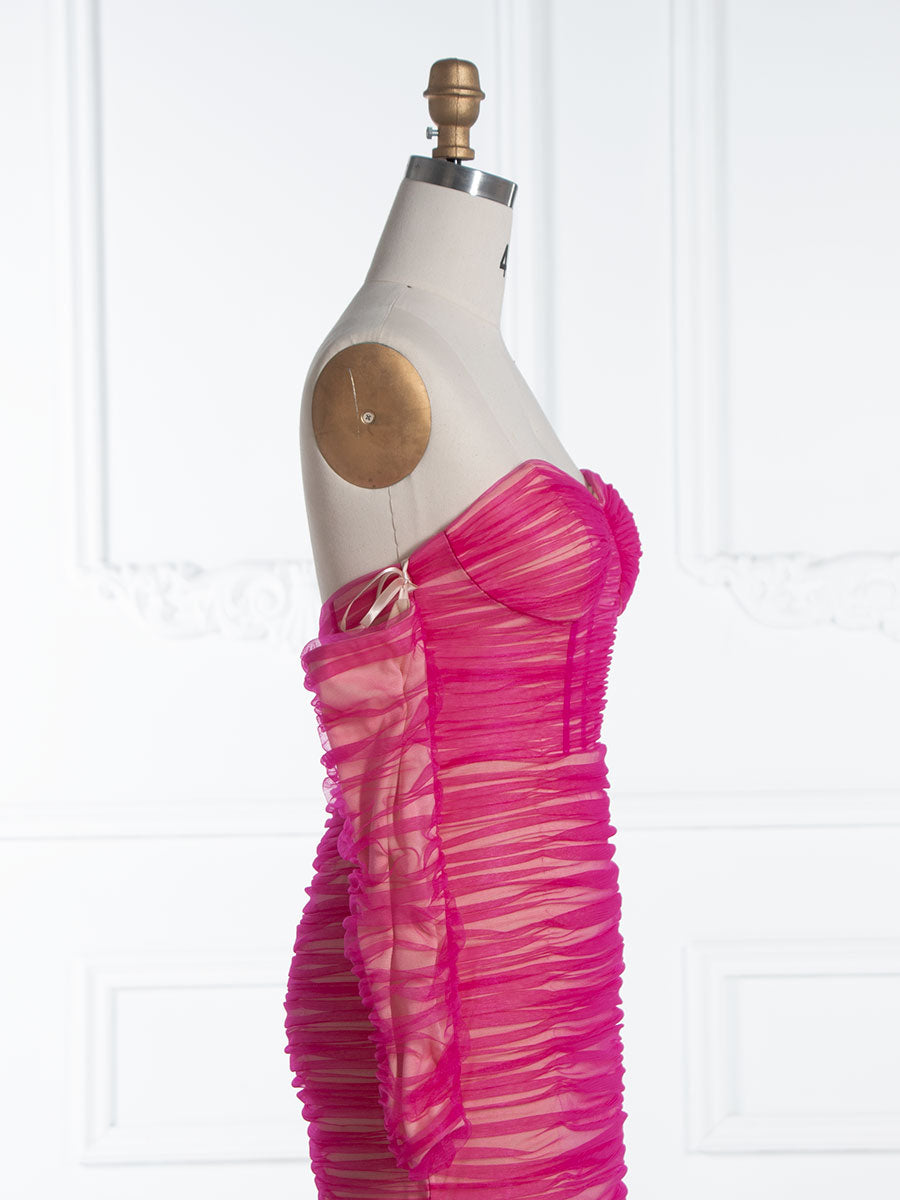 Mermaid Off The Shoulder Floor-Length Tulle Prom Dresses YE3017