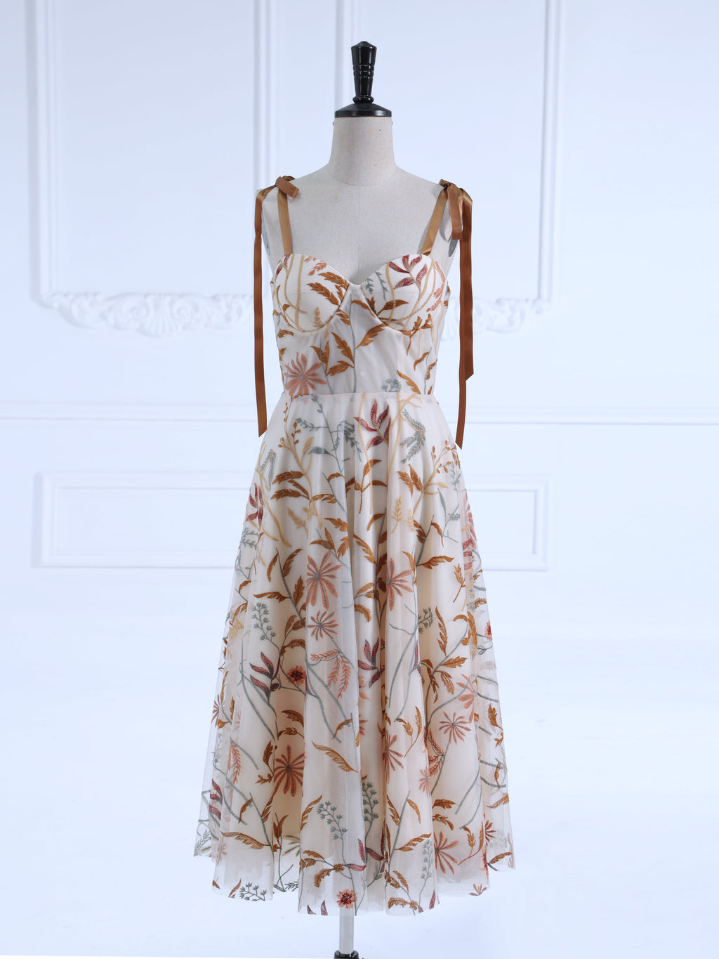 Flair Afternoon Tea Dresses Tea Length Party Dress YW231068