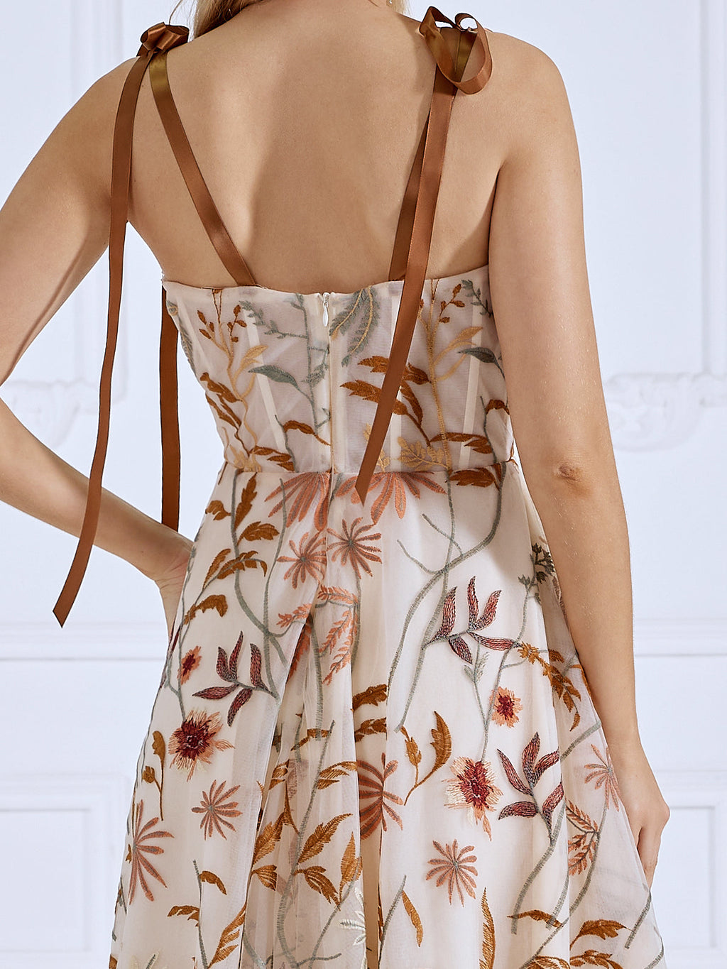 Flair Afternoon Tea Dresses Tea Length Party Dress YW231068