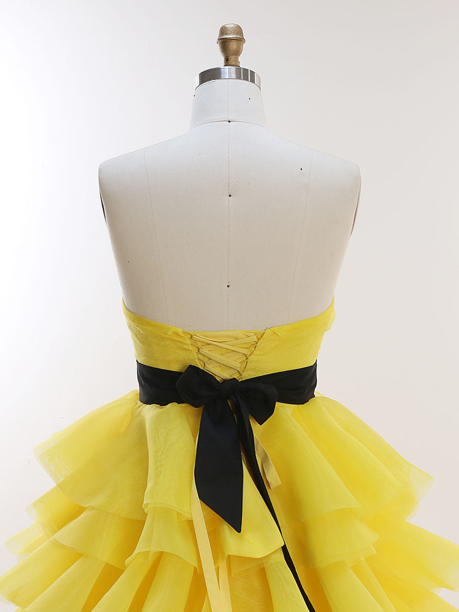 Layers Soft Organza Long Train Colors Wedding Dress Birdal Gowns Photoshoot Dress YEWEN YW230426