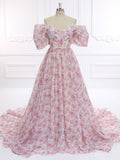 Elegant Floral Bridal Dress for Rustic Wedding bridal shower Dresses YW231148