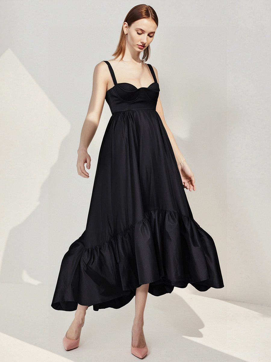 Fashion Elegant Party Evening Dresses For Women 2025 New Summer Sleeveless Black Party Dress