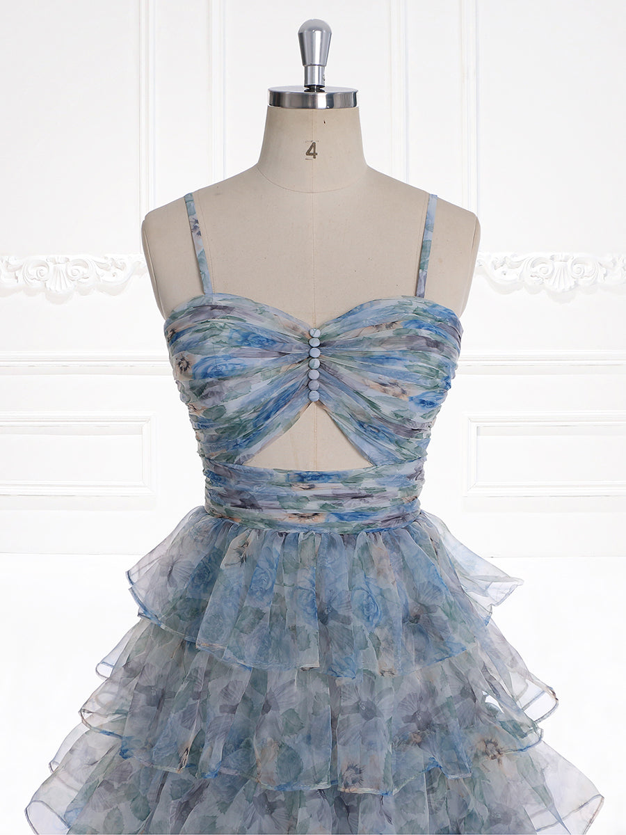 Tiered Prom Dress Layered Ruffle Spring Beach Vacation Gown Sleeveless Photoshoot Dress YW231109