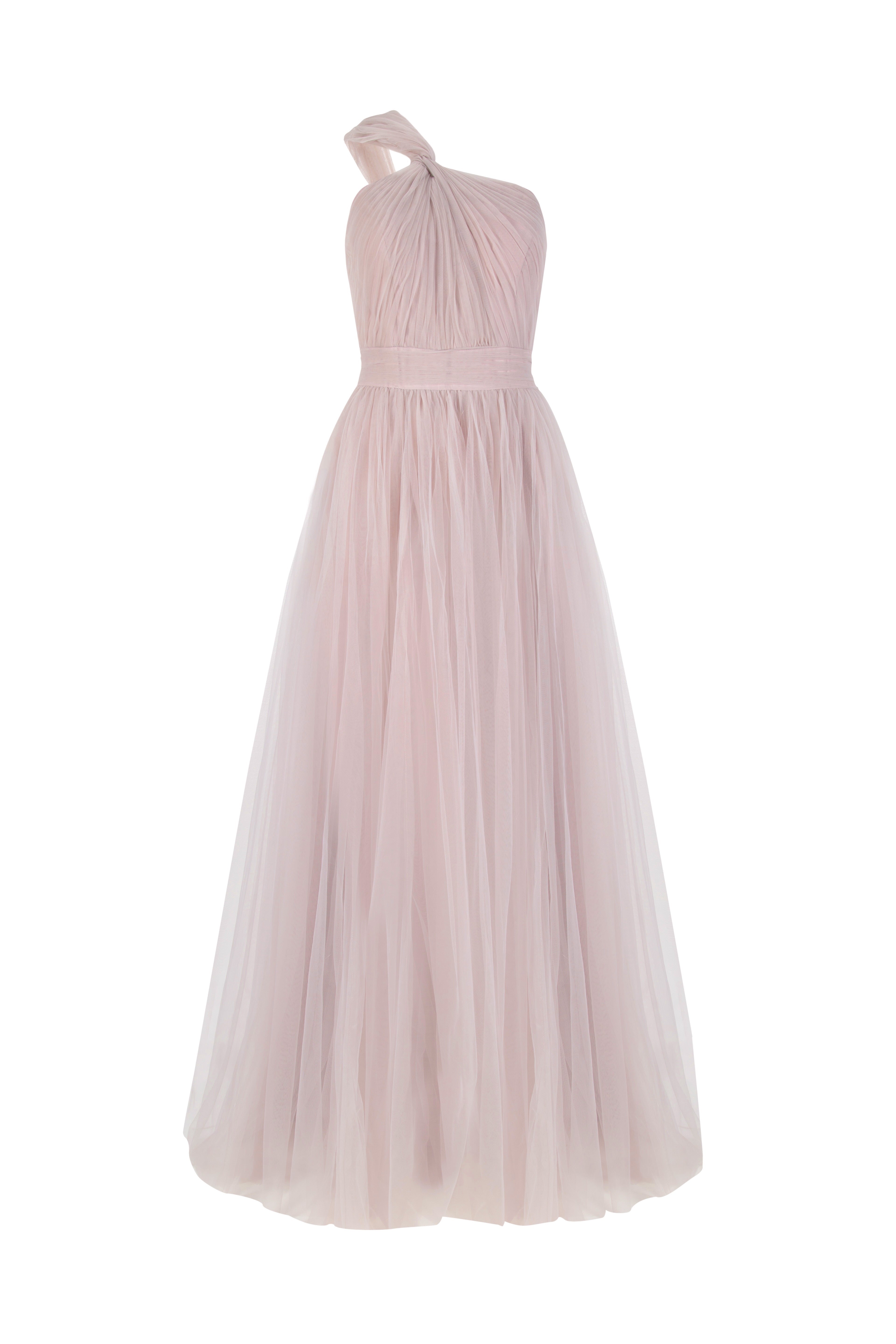 Luna Bridesmaid Dress in Smoked Blush Tulle