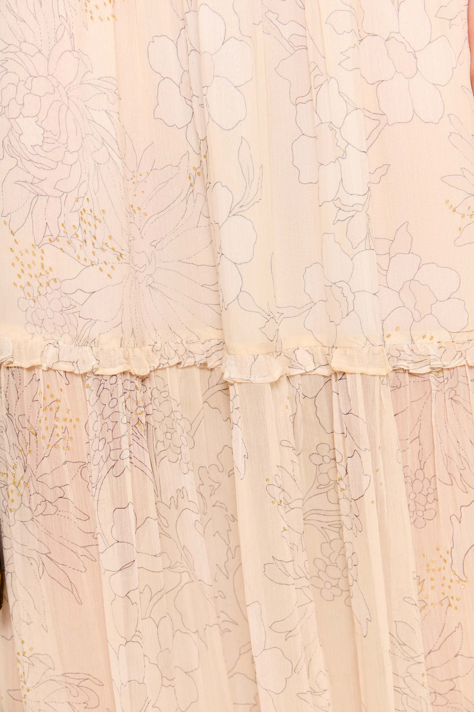 Abi - French Floral Glitter