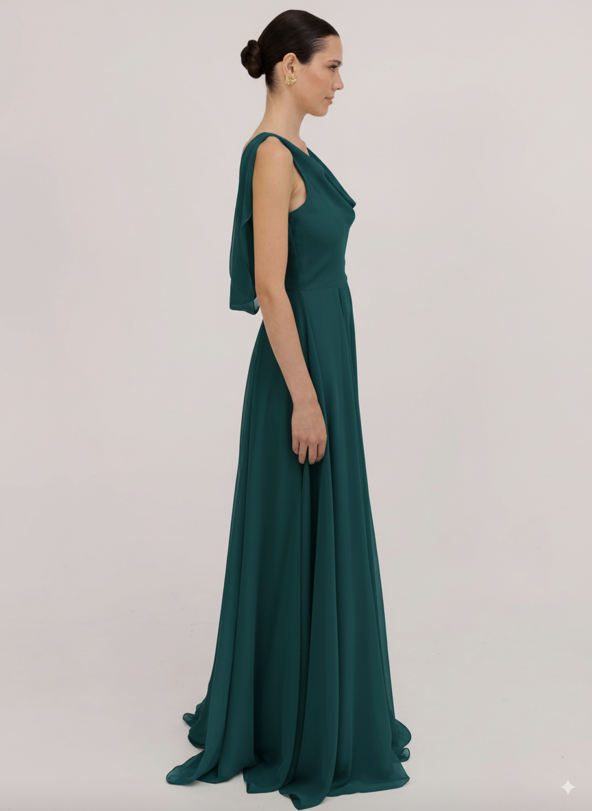Athena Bridesmaid Dress In Emerald Dawn