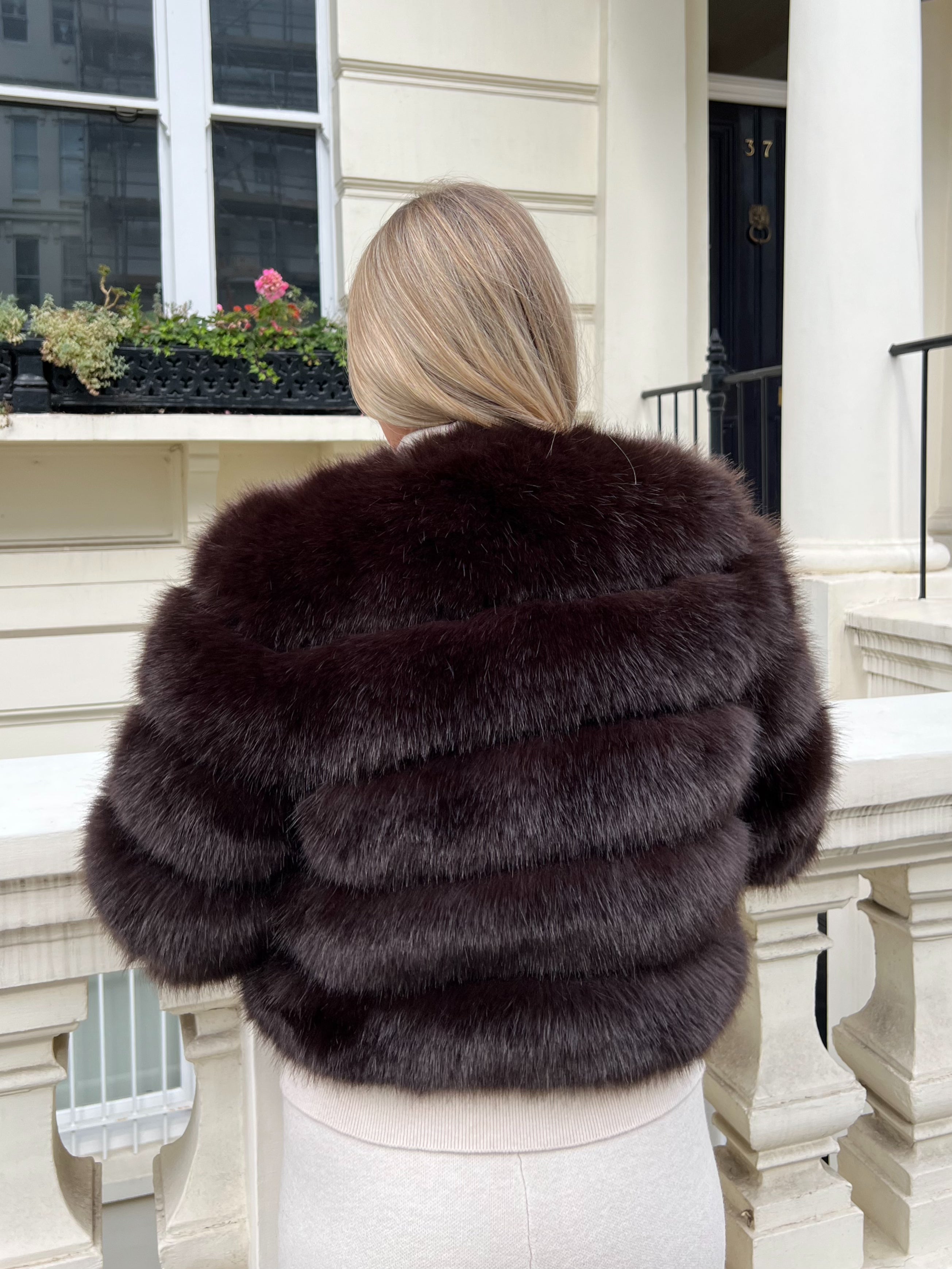 Chocolate Premium Faux Fur Jacket