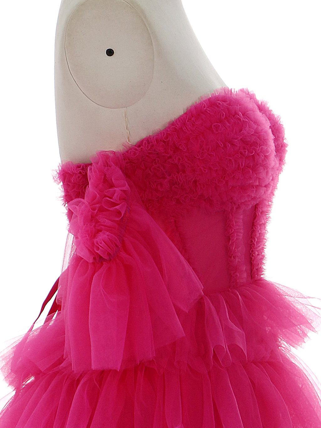 A line Off the Shoulder Soft Tulle Gown Photography Dress YW240015