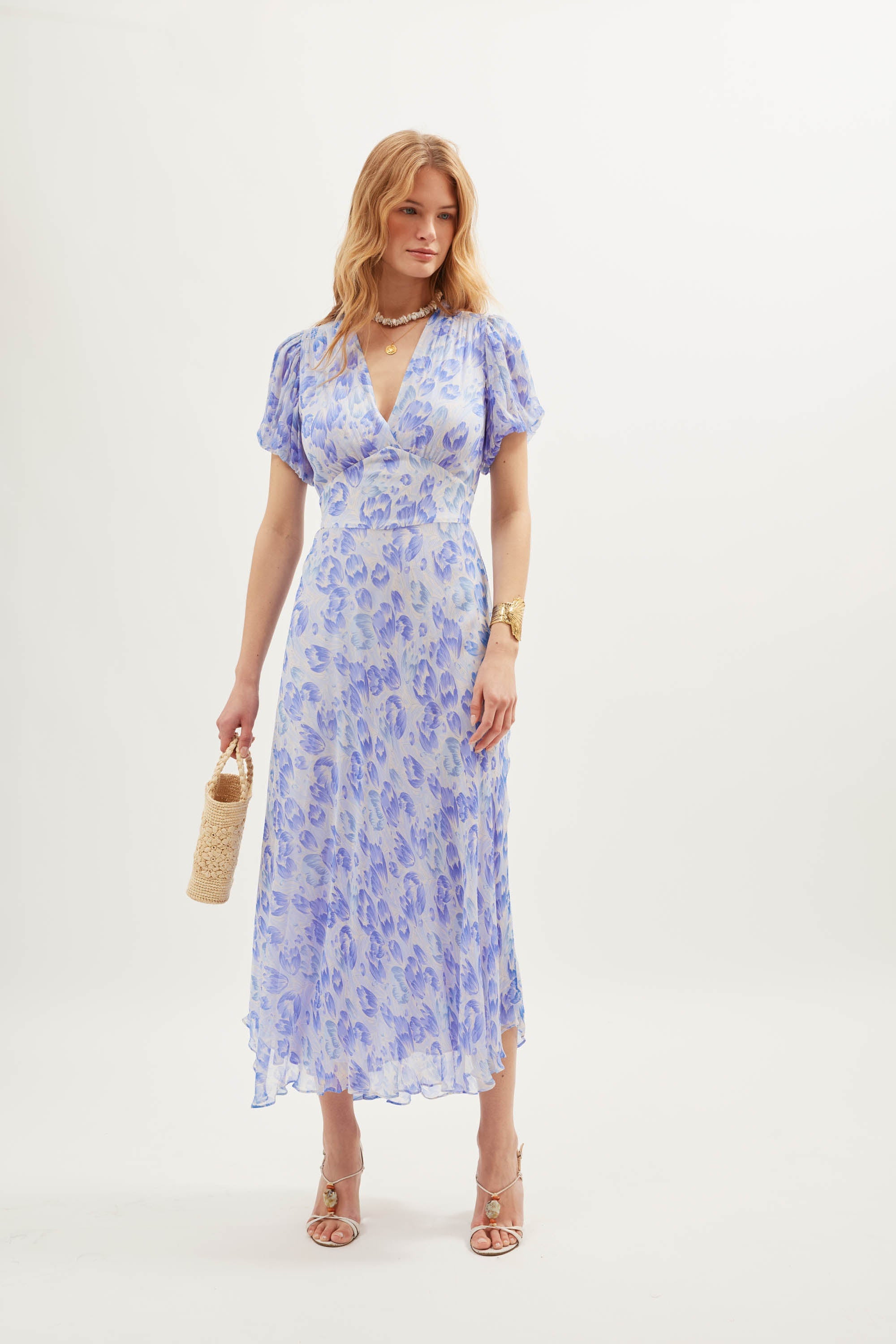 Corrine - Tulip Fields Cornflower Blue