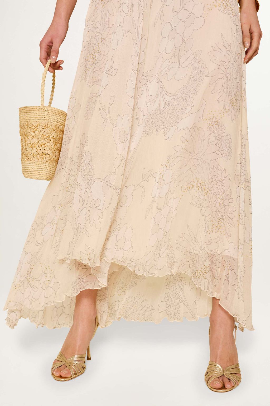 Samira - French Floral Glitter