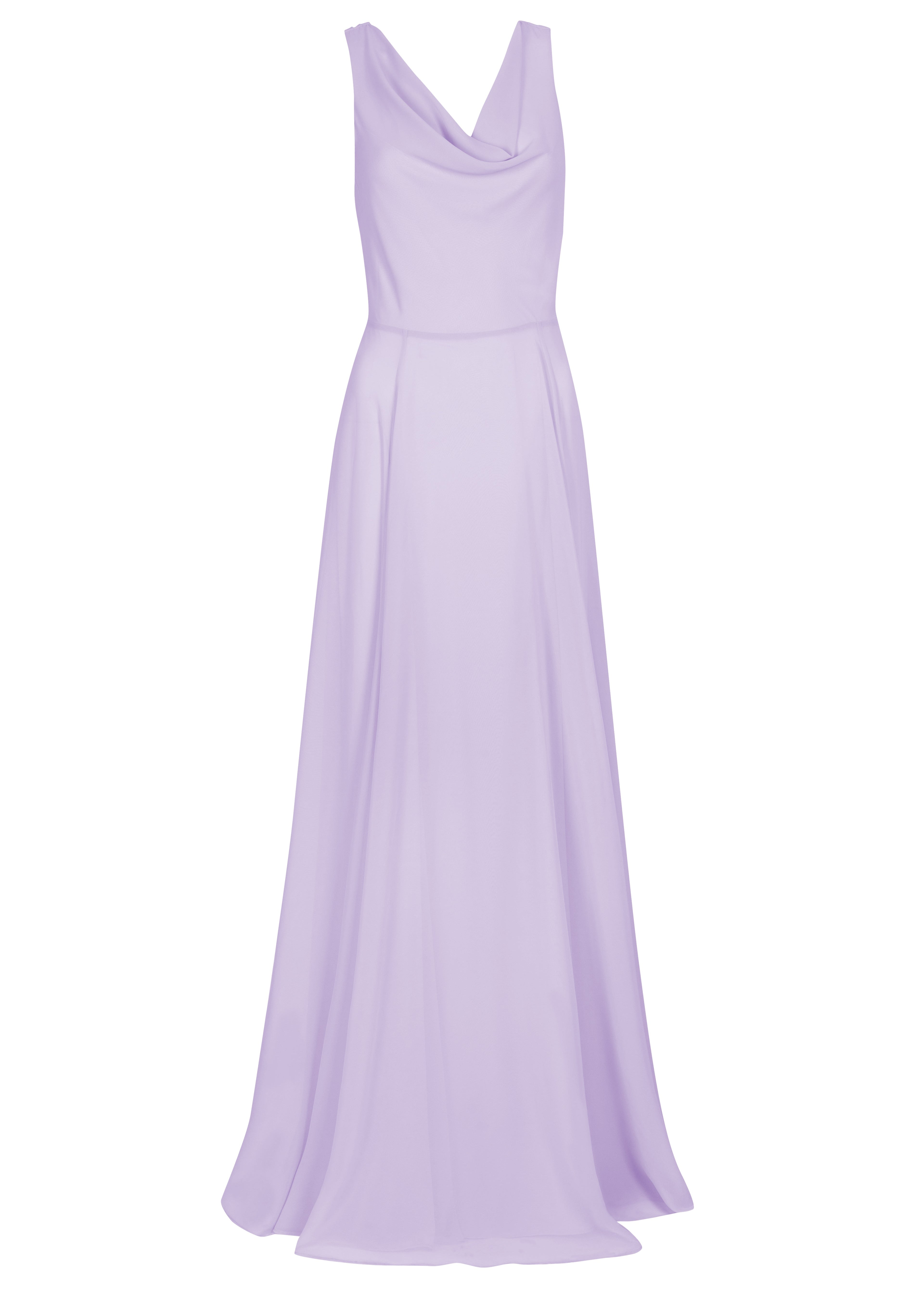 Athena Bridesmaid Dress In Lilac Mist Chiffon