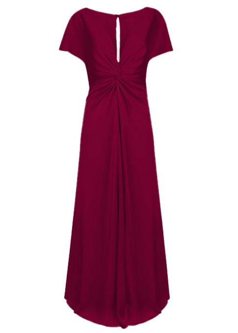 Camilla Bridesmaid Dress in Merlot Satin