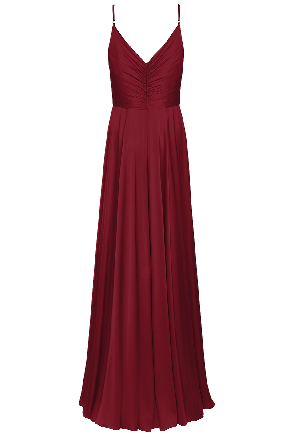 Isla Bridesmaid Dress in Merlot Satin