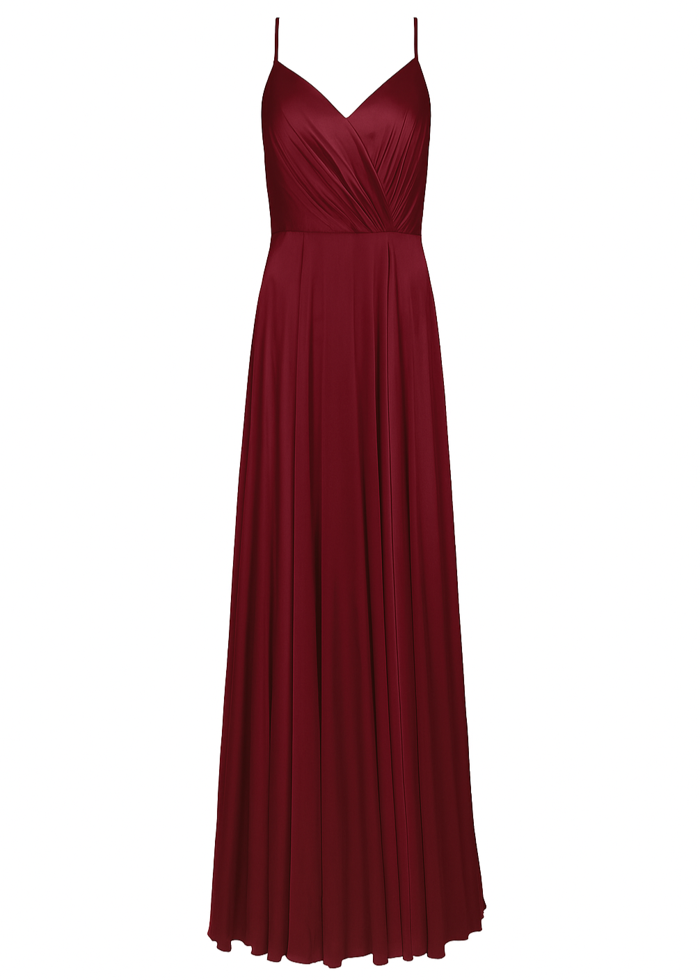 Isla Bridesmaid Dress in Merlot Satin