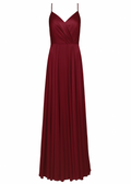 Isla Bridesmaid Dress in Merlot Satin