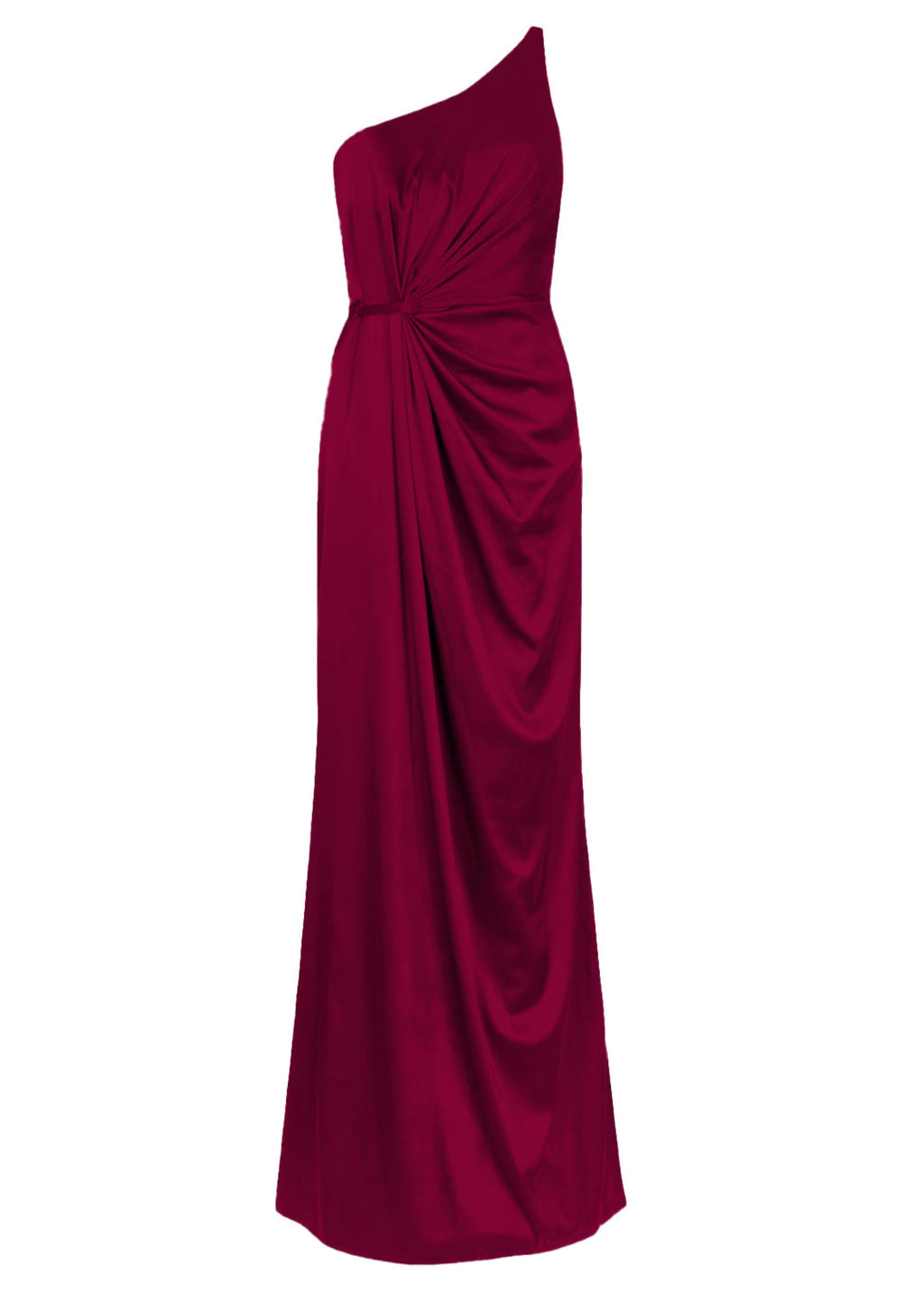 Greta Bridesmaid Dress in Merlot Satin