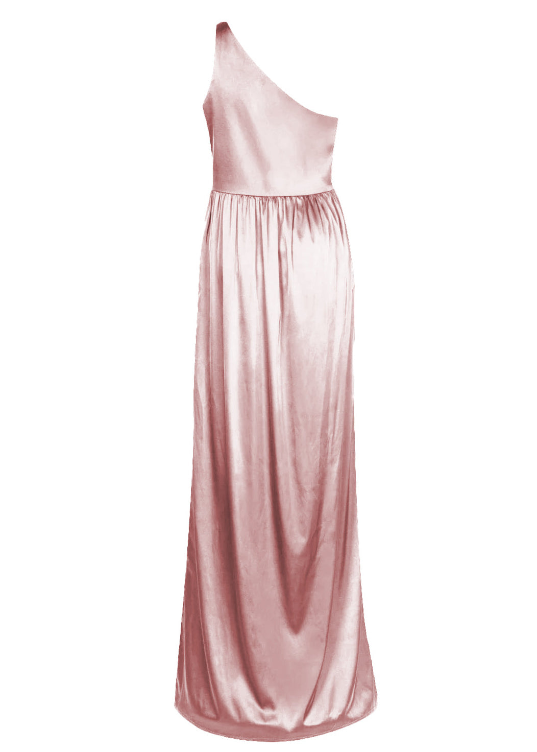 Greta Bridesmaid Dress in Rose Pink Satin