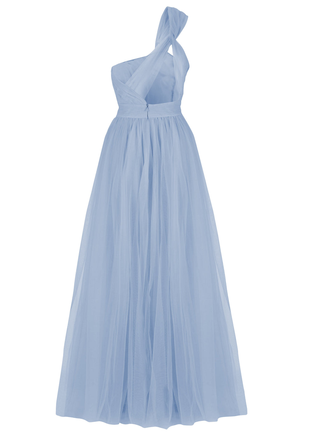 Luna Bridesmaid Dress in Dusty Blue Tulle