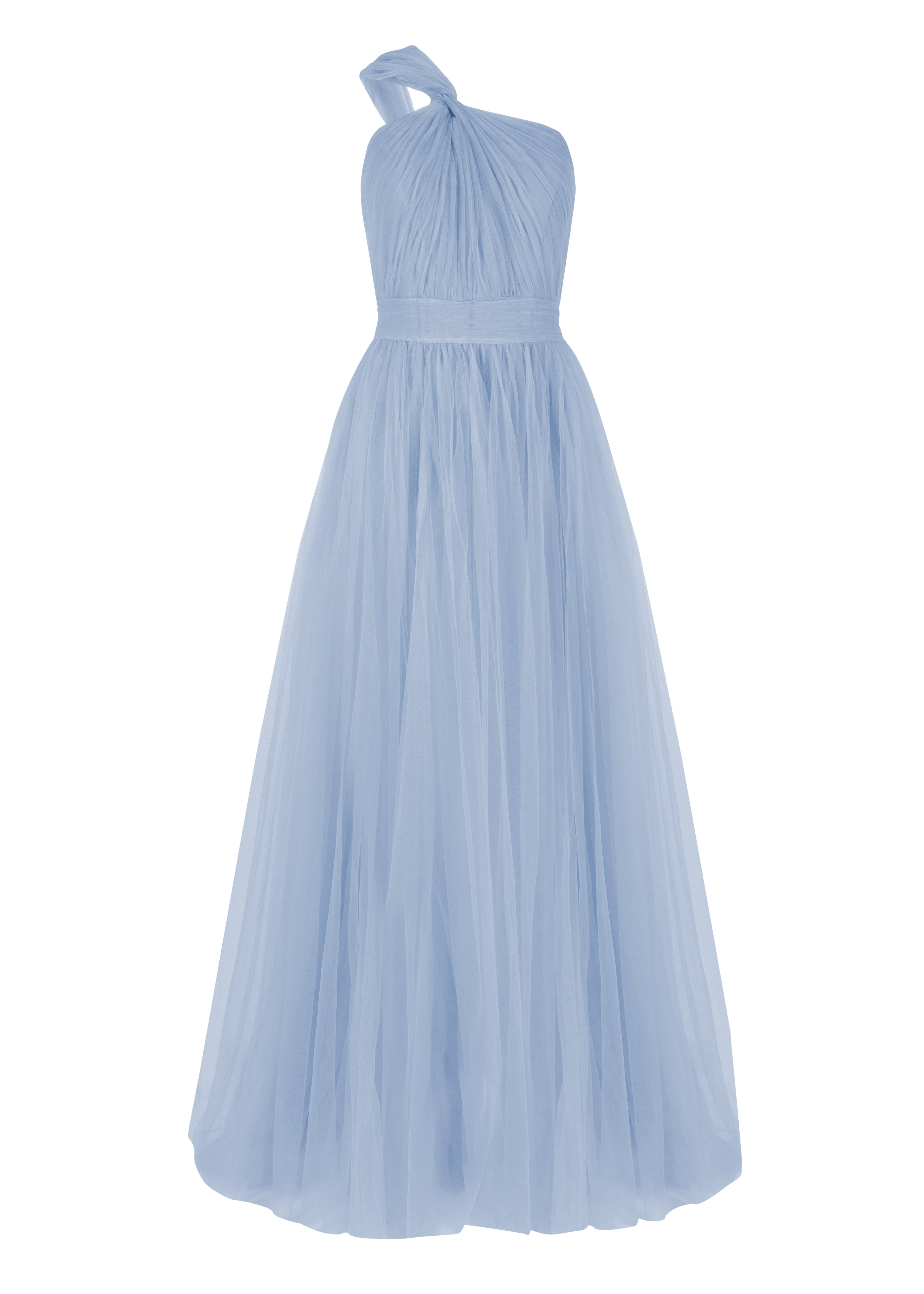 Luna Bridesmaid Dress in Dusty Blue Tulle