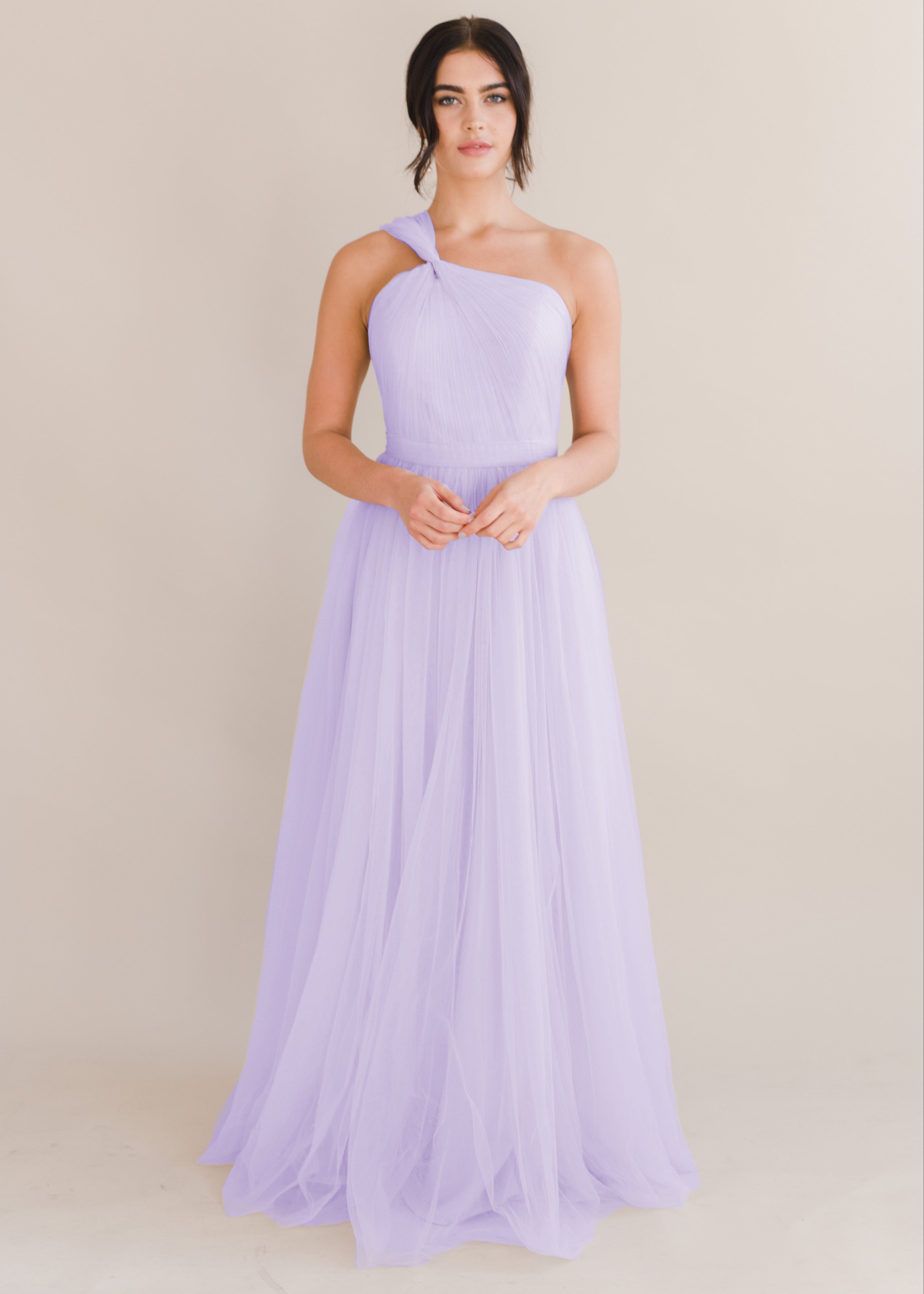 Luna Bridesmaid Dress in Lilac Mist Tulle