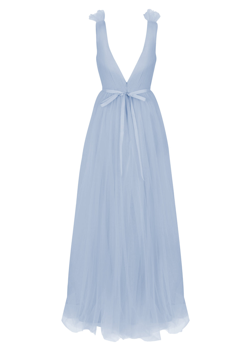 Grace Bridesmaid Dress in Dusty Blue Tulle