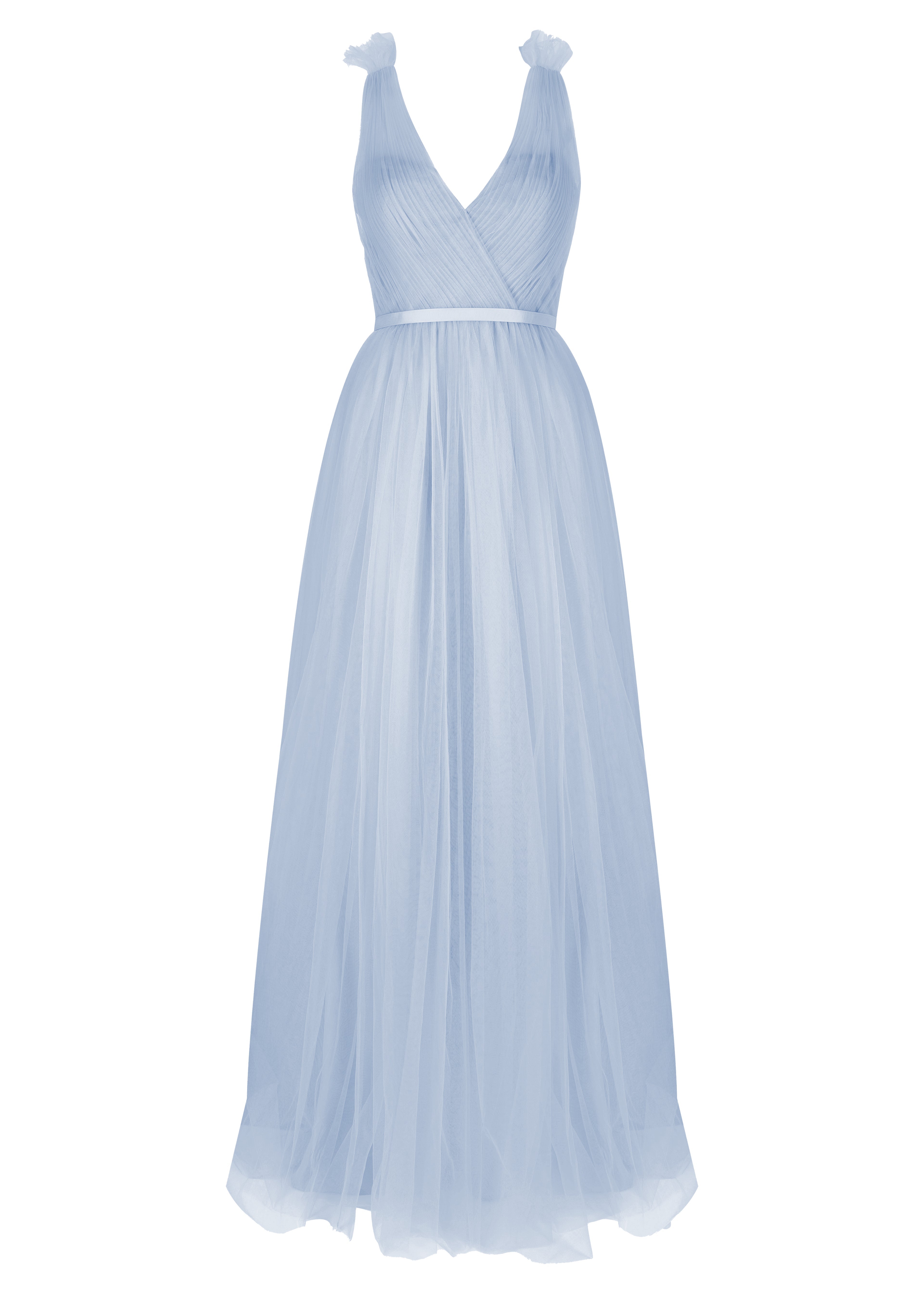 Grace Bridesmaid Dress in Dusty Blue Tulle