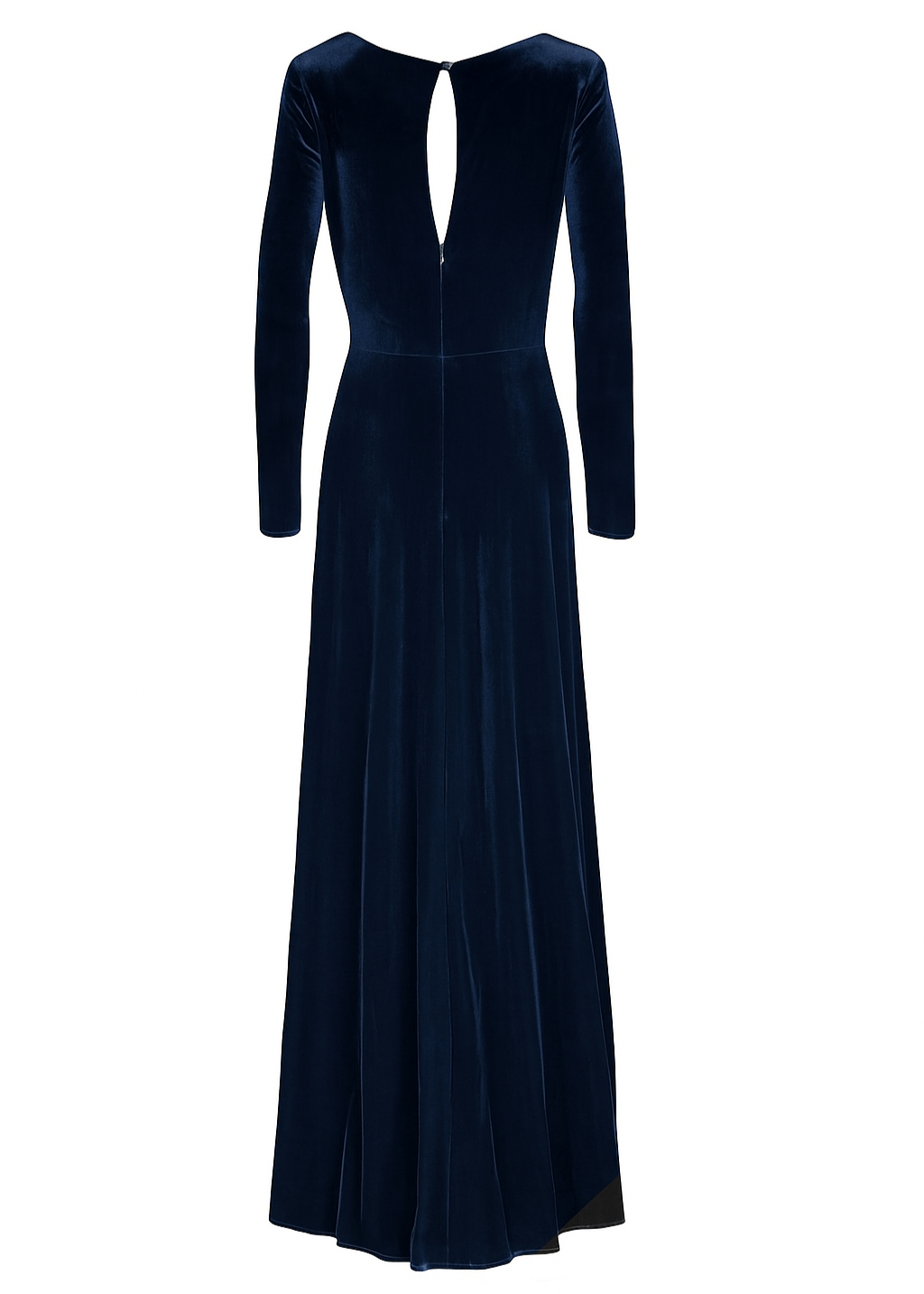 Camilla Velvet Long Sleeve Bridesmaid Dress in Navy