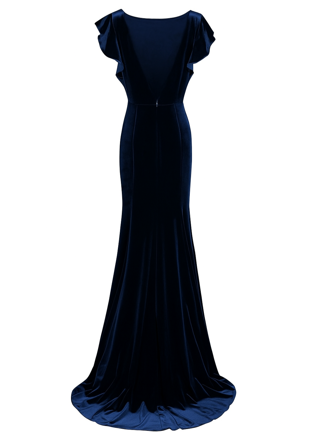Cecelia Velvet Bridesmaid Dress in Navy