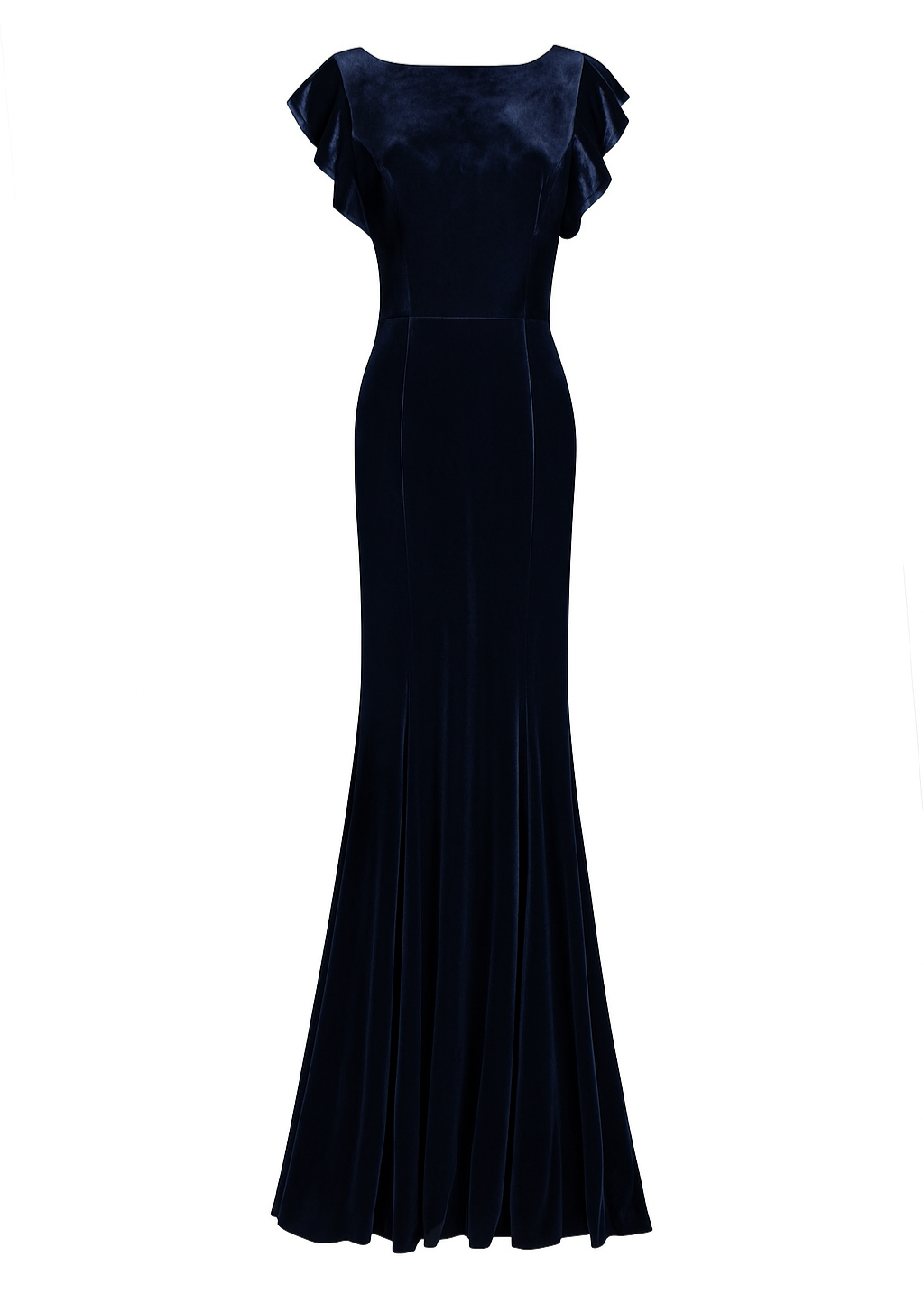 Cecelia Velvet Bridesmaid Dress in Navy