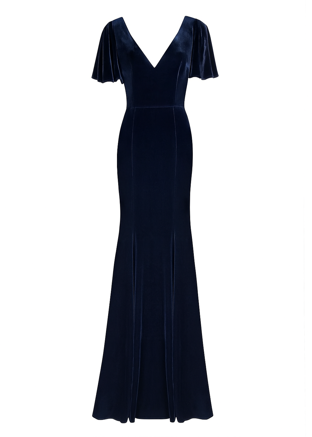 Celeste Velvet Bridesmaid Dress in Navy