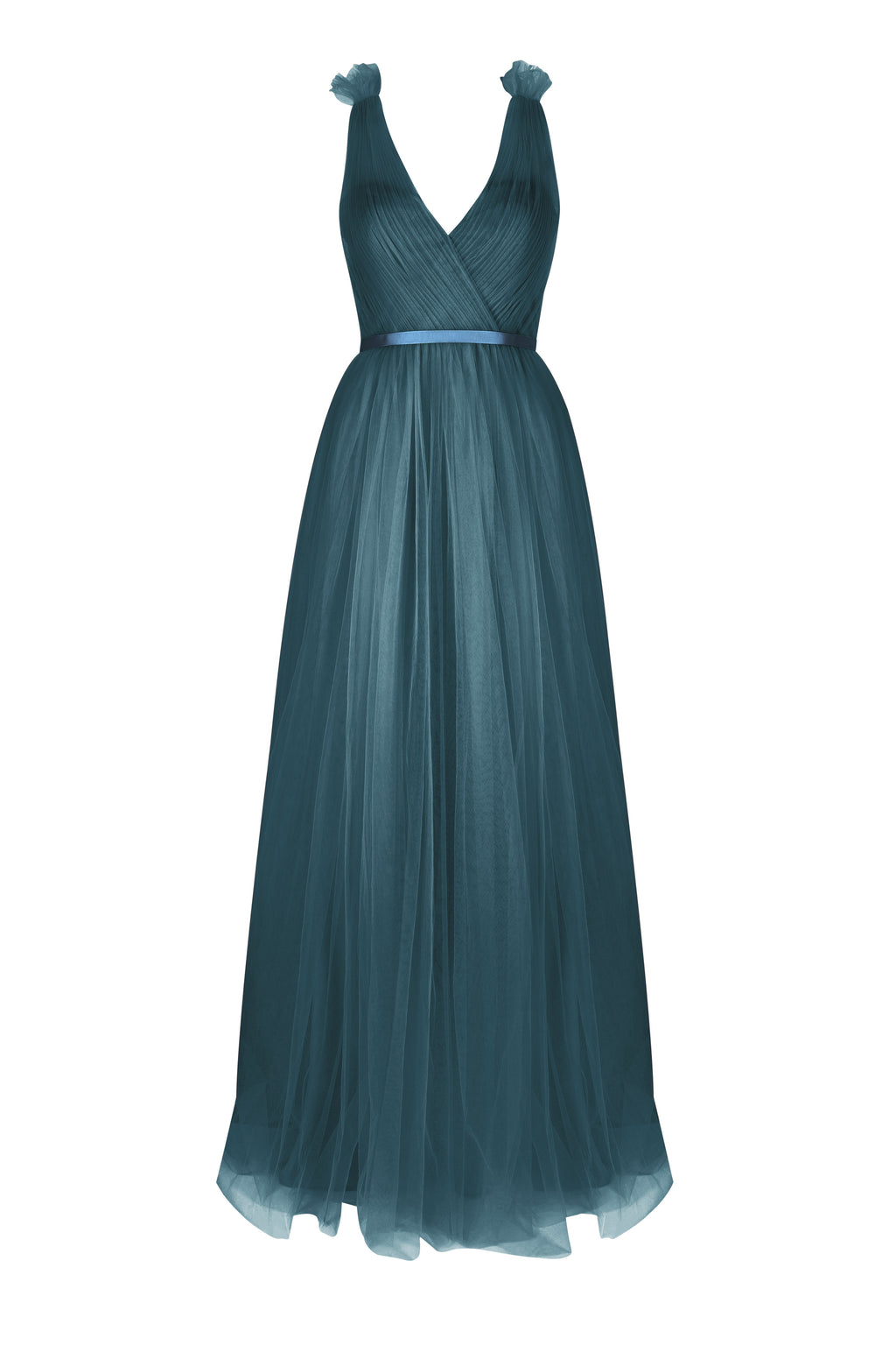 Grace Bridesmaid Dress in Emerald Dawn Tulle